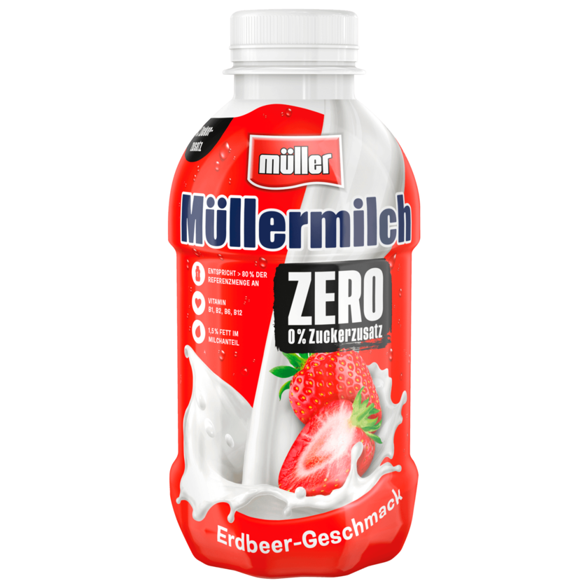 Müller Müllermilch Erdbeer Zero 400ml